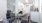 a kitchen with a dining table